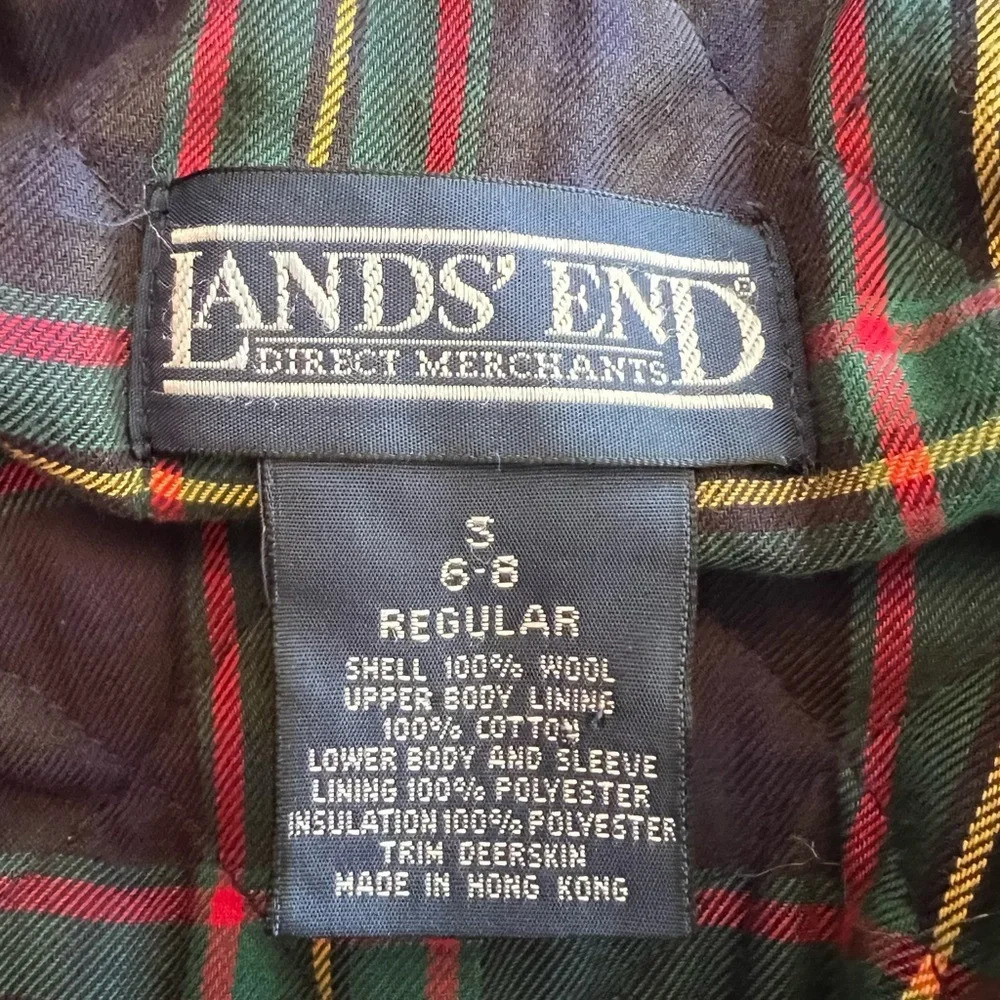 Lands End Wool Pea Coat Peacoat - Picture 7 of 7